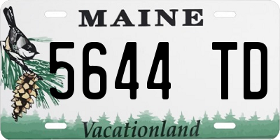 ME license plate 5644TD