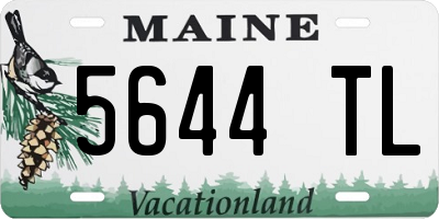 ME license plate 5644TL