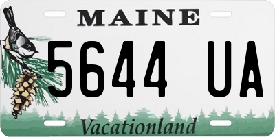 ME license plate 5644UA