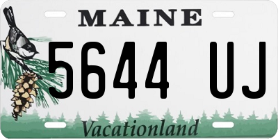 ME license plate 5644UJ