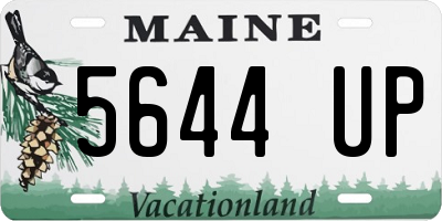 ME license plate 5644UP