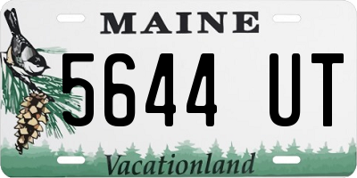 ME license plate 5644UT