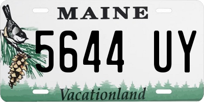 ME license plate 5644UY