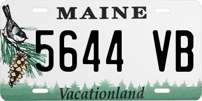 ME license plate 5644VB