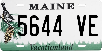 ME license plate 5644VE