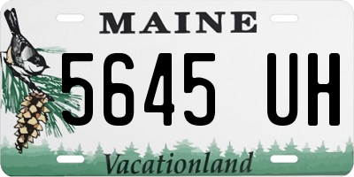 ME license plate 5645UH