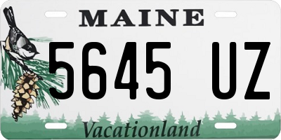 ME license plate 5645UZ