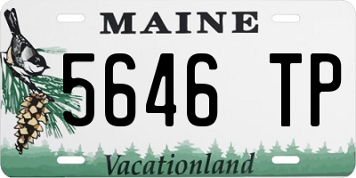 ME license plate 5646TP
