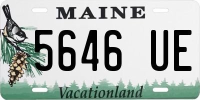 ME license plate 5646UE