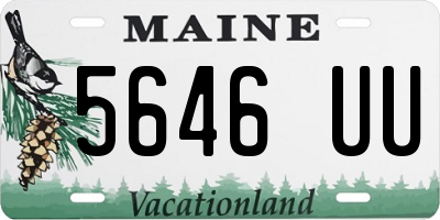 ME license plate 5646UU