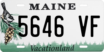 ME license plate 5646VF