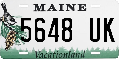 ME license plate 5648UK