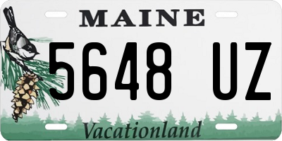 ME license plate 5648UZ