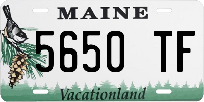 ME license plate 5650TF