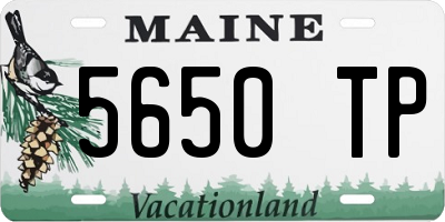 ME license plate 5650TP