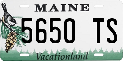 ME license plate 5650TS