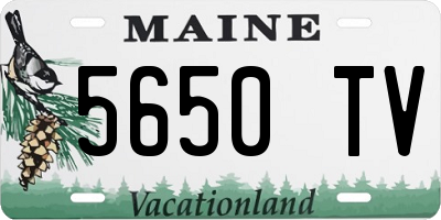 ME license plate 5650TV