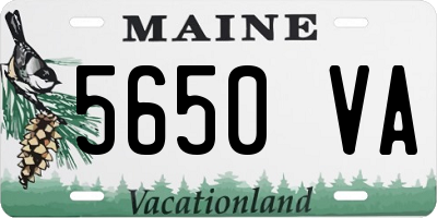 ME license plate 5650VA