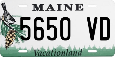 ME license plate 5650VD