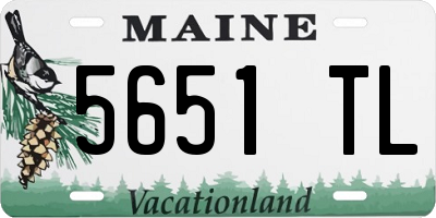 ME license plate 5651TL