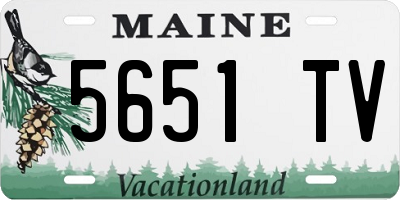 ME license plate 5651TV