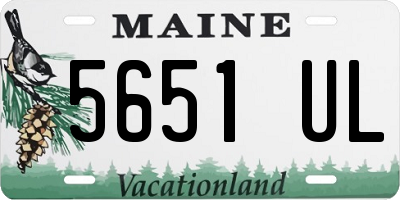 ME license plate 5651UL