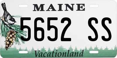 ME license plate 5652SS