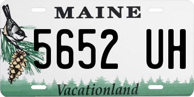 ME license plate 5652UH