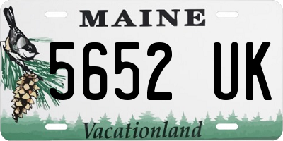 ME license plate 5652UK