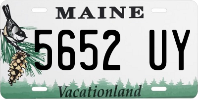 ME license plate 5652UY