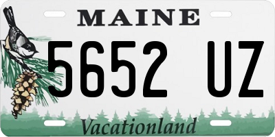 ME license plate 5652UZ