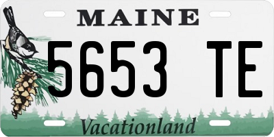 ME license plate 5653TE