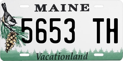 ME license plate 5653TH