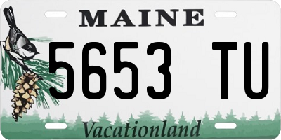 ME license plate 5653TU