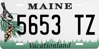 ME license plate 5653TZ