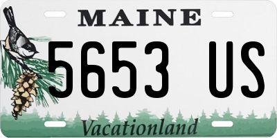 ME license plate 5653US