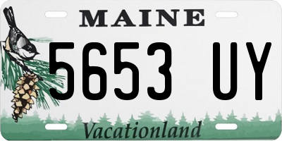 ME license plate 5653UY