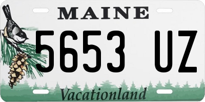 ME license plate 5653UZ