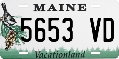 ME license plate 5653VD