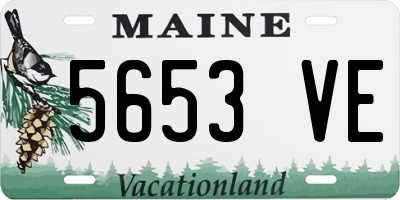 ME license plate 5653VE
