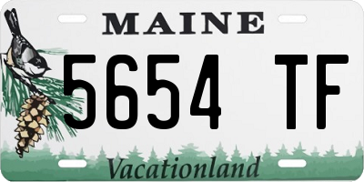 ME license plate 5654TF