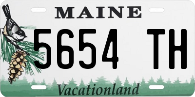 ME license plate 5654TH