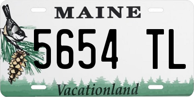 ME license plate 5654TL