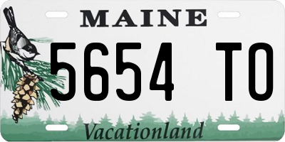 ME license plate 5654TO