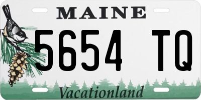ME license plate 5654TQ