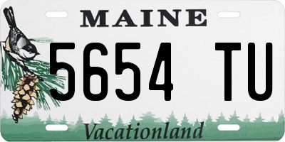ME license plate 5654TU