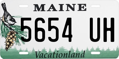 ME license plate 5654UH