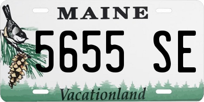 ME license plate 5655SE