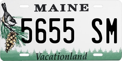 ME license plate 5655SM