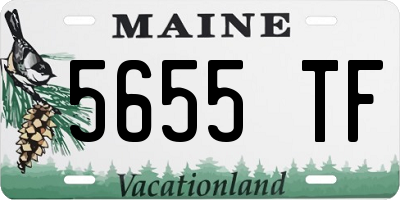 ME license plate 5655TF